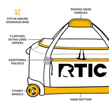 RTIC Road Trip Rolling Duffle Bag - Travel with Ease