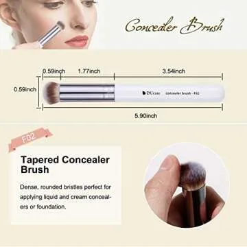 DUcare Vegan Makeup Brush 3Pcs for Flawless Application