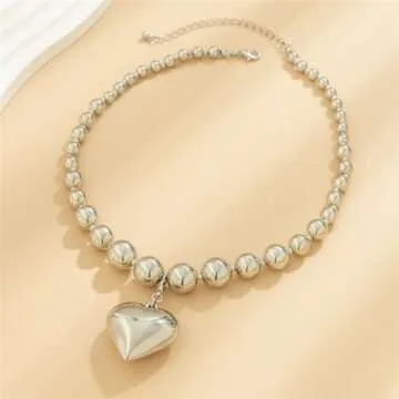 Chunky Heart Necklace for Fashion Lovers and Gift Seekers