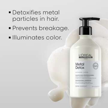 L’Oreal Professionnel Paris Metal Detox Shampoo, Mask & Oil Set | Removes Metal Build Up | Protect Color, Prevents Damage & Add Shine | Paraben & Sulfate Free | For Damaged Hair | For All Hair Types