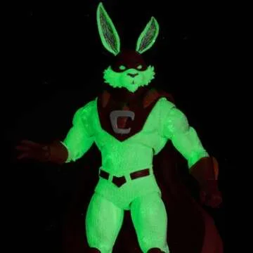 McFarlane Toys - DC Multiverse Captain Carrot (Justice League Incarnate), Glow in The Dark Edition, 7in Action Figure, Gold Label, Amazon Exclusive