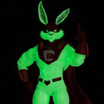 McFarlane Toys - DC Multiverse Captain Carrot (Justice League Incarnate), Glow in The Dark Edition, 7in Action Figure, Gold Label, Amazon Exclusive