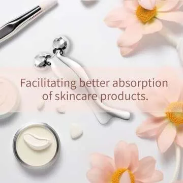 KEZIAHXU Facial Massage Roller, Gua Sha Face Roller Tool 2-in-1, Skin Care Roller for Face Neck Body, Reduce Puffiness Remove Wrinkles,Gift for Women. (Facial Roller Tool)