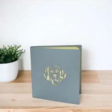 Rykamia Golden Retriever Pop Up Card, Blank Card With Envelop, Birthday Card from Dog, Golden Retriever Birthday Card, Retirement, Thank You, Golden Retriever Gift, Birthday Card Womens, Dog Mom Card