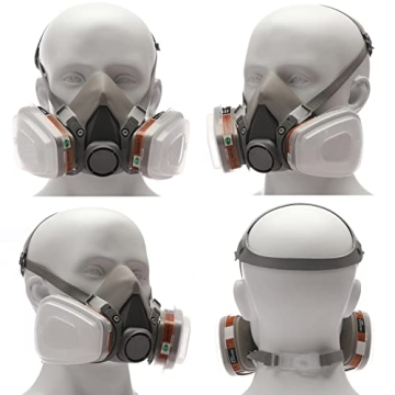 RANKSING Reusable Respirator Mask with Filters for Safety
