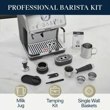 Premium Espresso Machine with Grinder & Steamer