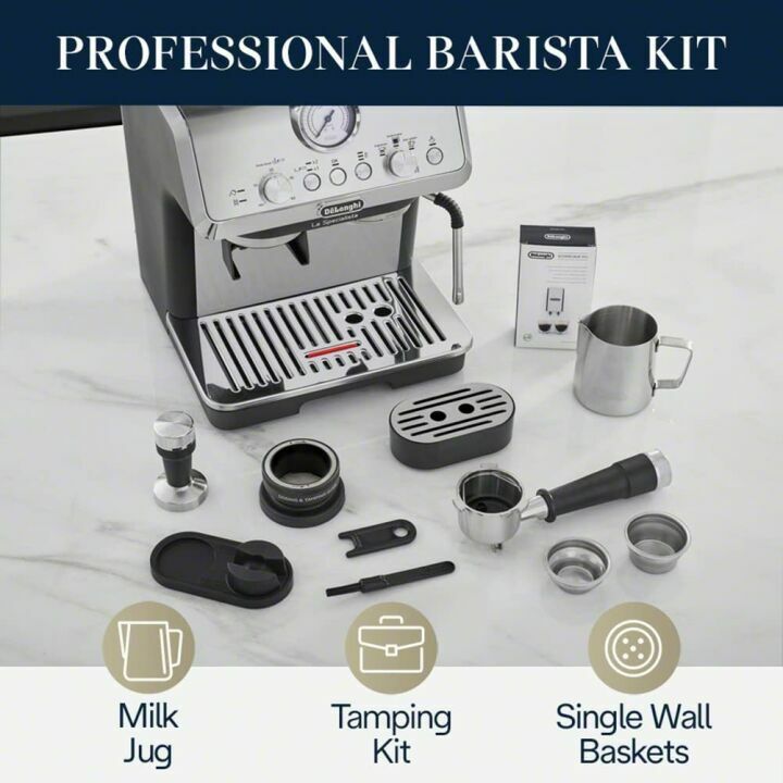 Premium Espresso Machine with Grinder & Steamer