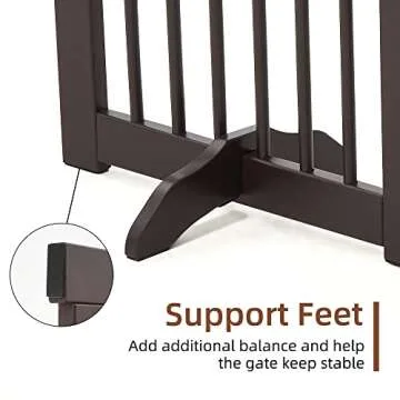 Extra Wide Freestanding Dog Gates for Indoor and Outdoor Use