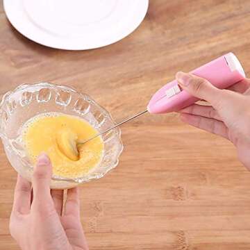 4pcs Electric Mini Kitchen Stirrer Milk Frother Set - Perfect for Coffee & Drinks