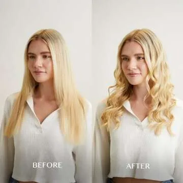 Kristin Ess Hair 1 Inch Titanium Curling Iron for Beach Waves, Small to Medium Curls for Short Hair, Ionic Technology, Fast Heat, Dual Voltage, Auto Shut-Off