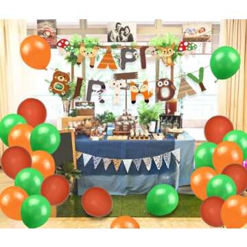 Woodland Party Supplies for Birthday Baby Shower Fun