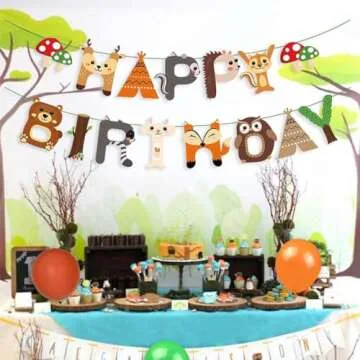 Woodland Party Supplies for Birthday Baby Shower Fun