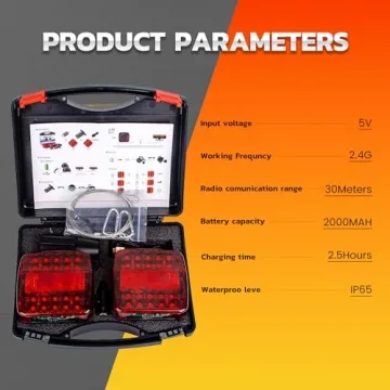 MEDAMOC Wireless Trailer Lights LED Kit - Waterproof & Magnetic