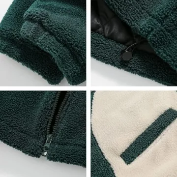 Aelfric Eden Warm Sherpa Jacket Stylish Winter Puffer