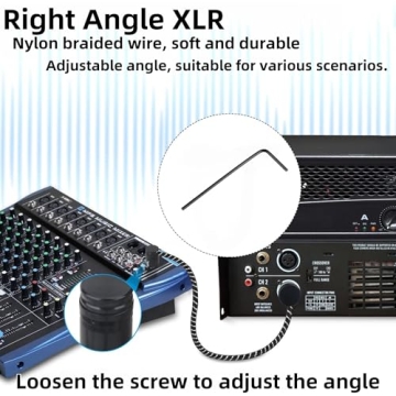 Buy Flexible WLTASUY Right Angle XLR Cable for Audio