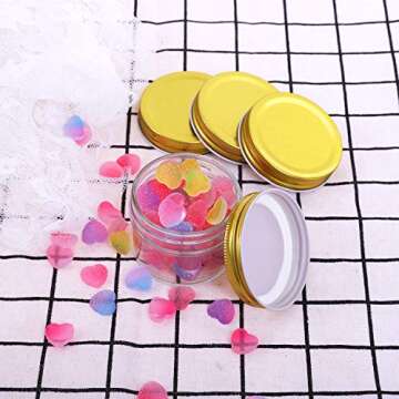 URATOT 24 Pack Regular Mason Jar Lids Reuseable Mouth Mason Storage Canning Lids for Pickling Jars