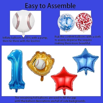 Baseball Balloon Set for Birthday Parties and Events