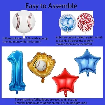 Baseball Balloon Set for Birthday Parties and Events