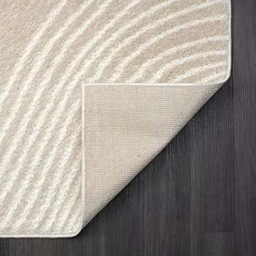 Abani Nuevo Area Rug - 6'x9' Cream & Beige - Soft & Durable