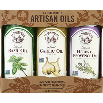 La Tourangelle Infused Trio of Oils - Culinary Gift Set for Flavor Enthusiasts