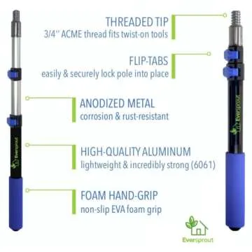 Lightweight Eversprout Telescoping Extension Pole for Easy Use