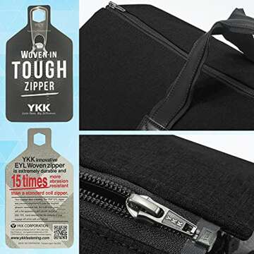 BUG Convertible Duffle Garment Bags for Travel Mens Suit with Shoes Compartment Black