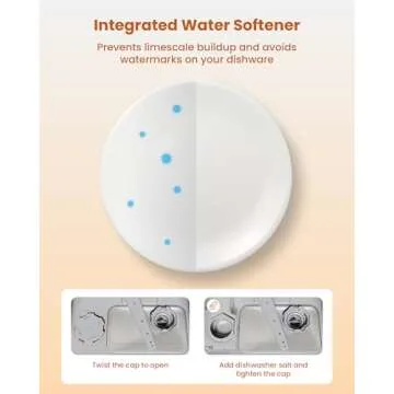 HAVA Portable Dishwasher with Water Softener and 8 Wash Programs