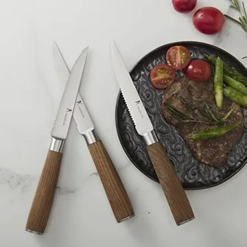 Kangdelun Natura Series Steak Knife Set - Elegant & Sharp Knives