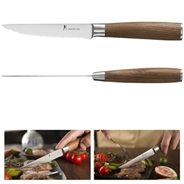 Kangdelun Natura Series Steak Knife Set - Elegant & Sharp Knives