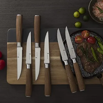 Kangdelun Natura Series Steak Knife Set - Elegant & Sharp Knives