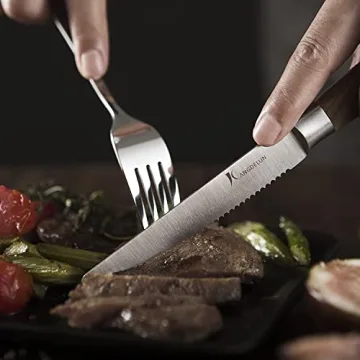 Kangdelun Natura Series Steak Knife Set - Elegant & Sharp Knives