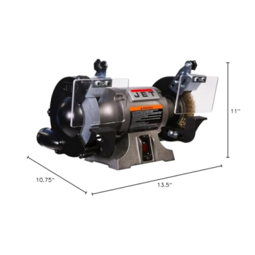 JET 6-Inch Bench Grinder 1/2 HP 3450 RPM High Quality