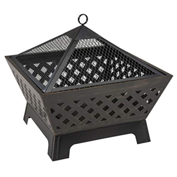 Landmann Barrone Antique Bronze Fire Pit for Outdoor Fun