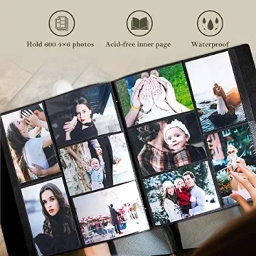 Lanpn Photo Album 600 Pockets for Cherished Memories