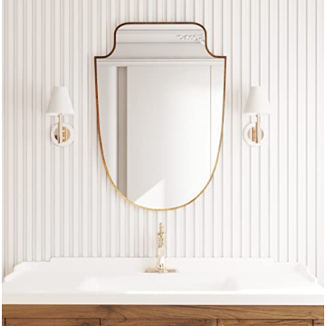 Luxury Italian Antique Finish Wall Mounted Mirror