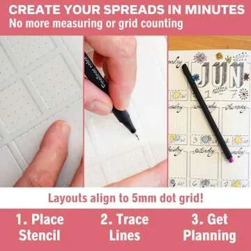 Speedy Spreads Journal Stencils - Quick Weekly Planning