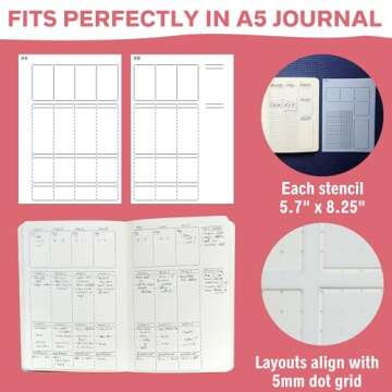 Speedy Spreads Journal Stencils - Quick Weekly Planning