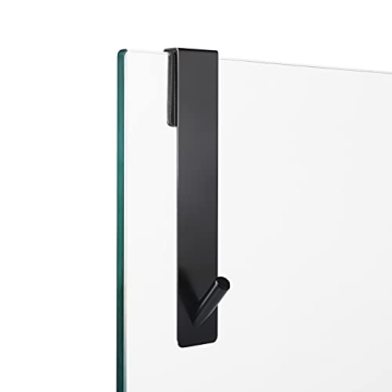 Simtive Extended Shower Door Hooks No Drill Anti-Scratch