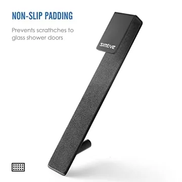 Simtive Extended Shower Door Hooks No Drill Anti-Scratch