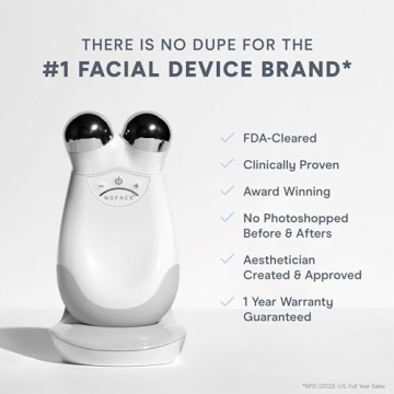 NuFACE FDA Cleared Effective Lip & Eye Attachment for Trinity Microcurrent Facial Device - At Home Eye Lift & Smile Lines Treatment to Tighten and Tone Hard-to-Reach Areas Around Mouth and Eyes