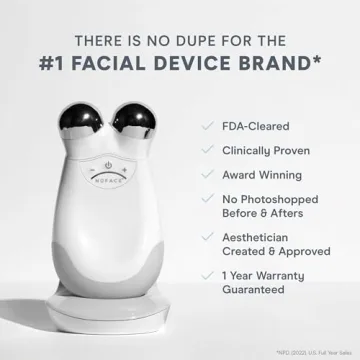 NuFACE FDA Cleared Effective Lip & Eye Attachment for Trinity Microcurrent Facial Device - At Home Eye Lift & Smile Lines Treatment to Tighten and Tone Hard-to-Reach Areas Around Mouth and Eyes