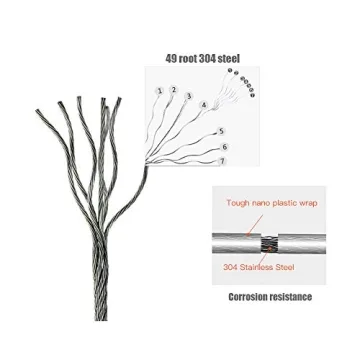 BESy Retractable Clothesline 13.8 Feet Heavy Duty Wall Mounted