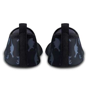 SEEKWAY Kids Water Shoes Toddler Boys Girls Quick Dry Non-Slip Aqua Socks for Outdoor Sports Pool Swim Beach Walking Dinosaur