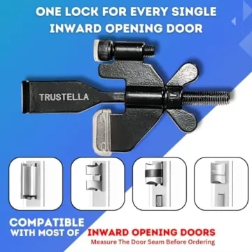 Portable Heavy-Duty Door Lock with Safety Features