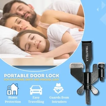 Portable Heavy-Duty Door Lock with Safety Features