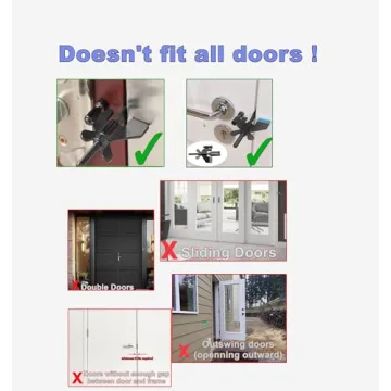 Portable Heavy-Duty Door Lock with Safety Features