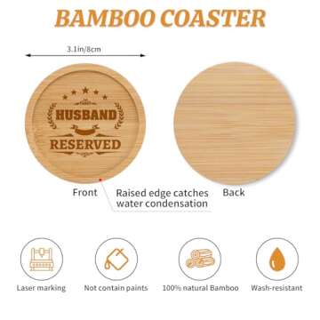 Aremdys Gifts for Husband Birthday Gifts from Wife, 17Oz Husband Beer Glasses with Coasters, Husband...