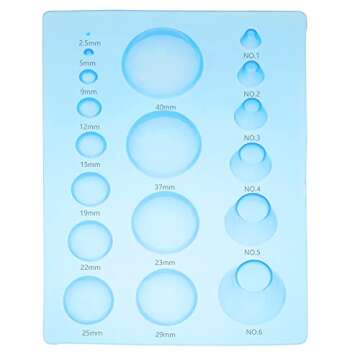 Lind Kitchen 2PCS 3-Row Paper Quilling Tools Concave-Convex Spherical Styler 3D Domes Half Ball Mould Plastic Mini Quilling Mold for DIY Paper Craft Tool