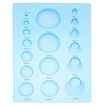 Lind Kitchen 2PCS 3-Row Paper Quilling Tools Concave-Convex Spherical Styler 3D Domes Half Ball Mould Plastic Mini Quilling Mold for DIY Paper Craft Tool