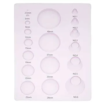 Lind Kitchen 2PCS 3-Row Paper Quilling Tools Concave-Convex Spherical Styler 3D Domes Half Ball Mould Plastic Mini Quilling Mold for DIY Paper Craft Tool